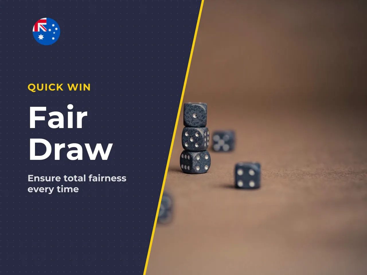 17. Fair-draw checklist. Use this before