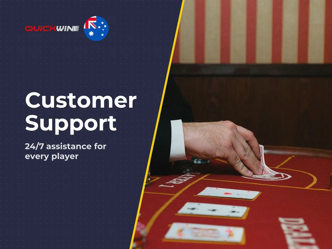 Support QuickWin live chat, email and