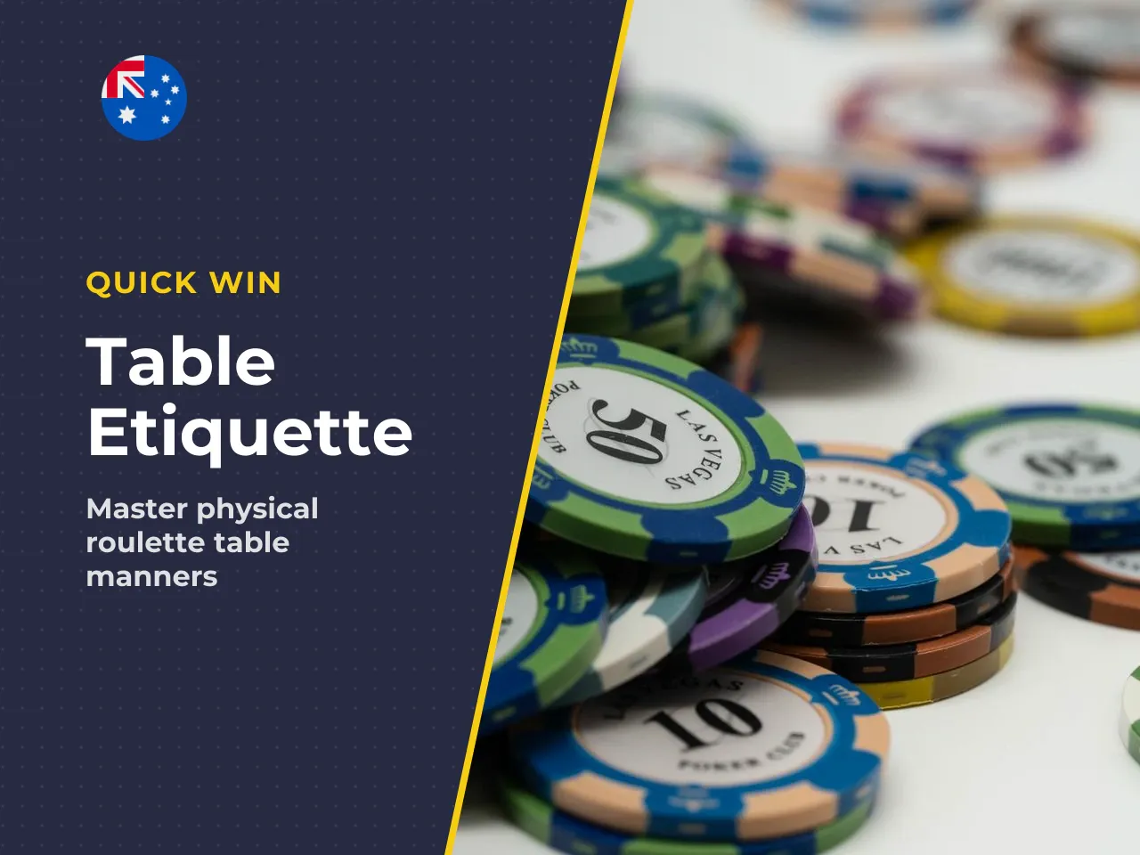 Land-Based Etiquette Colour Chips And Table