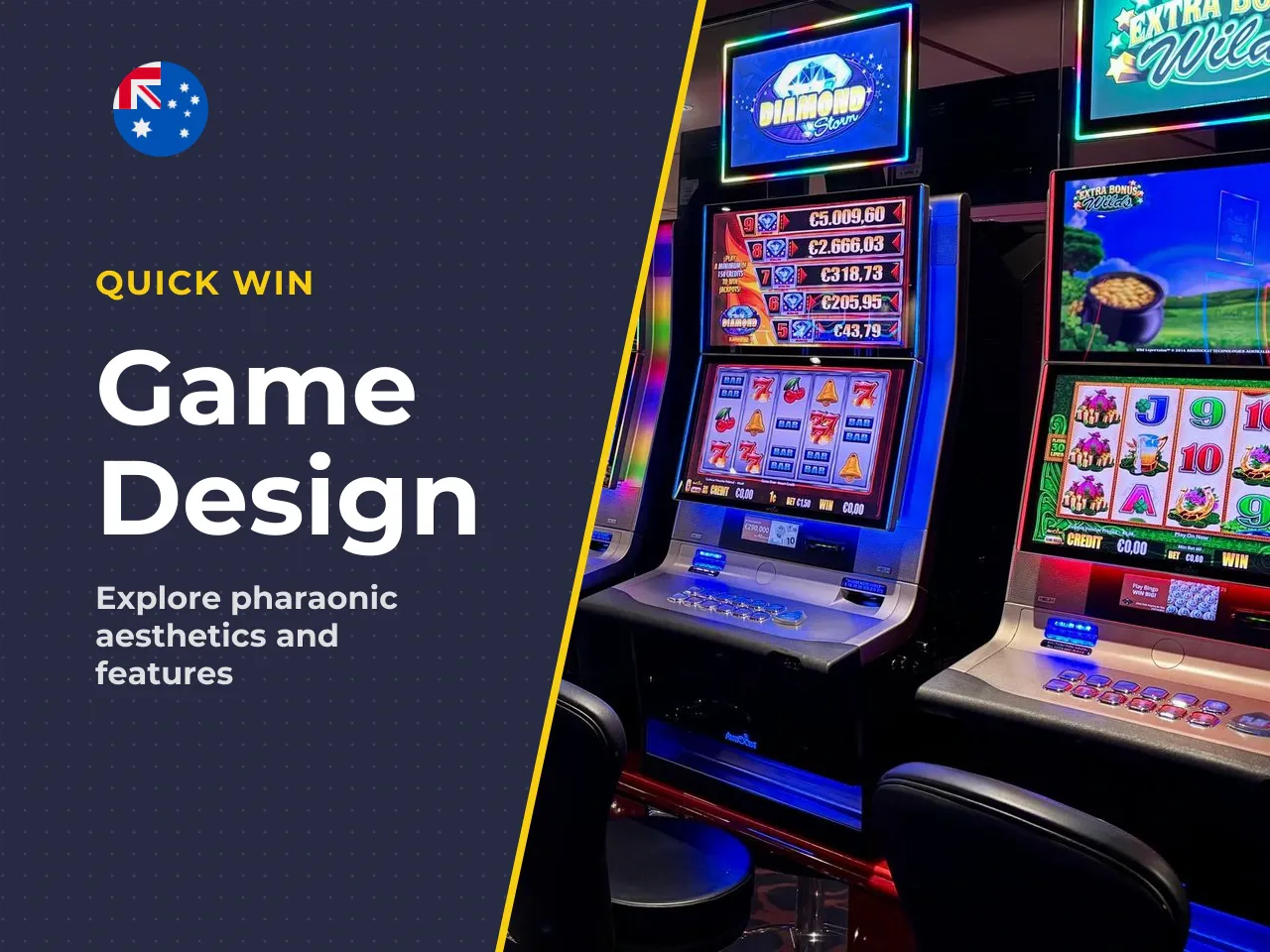 Egyptian theme, visual style and game