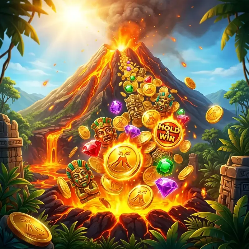 Coin Volcano slot demo play, bonus